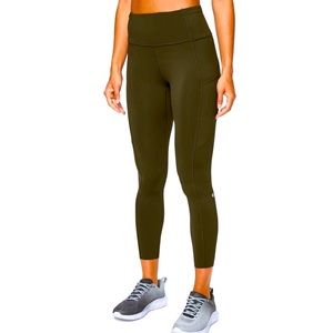Lululemon Fast and Free Tight II 25" *Non-Reflective Nulux Dark Olive